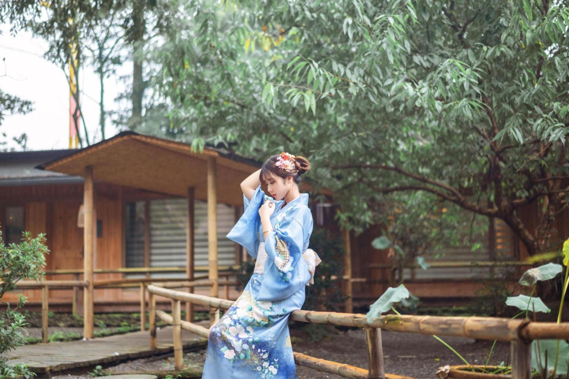 [网络美女] 镜酱 私奔之和服高清手机美女壁纸12P