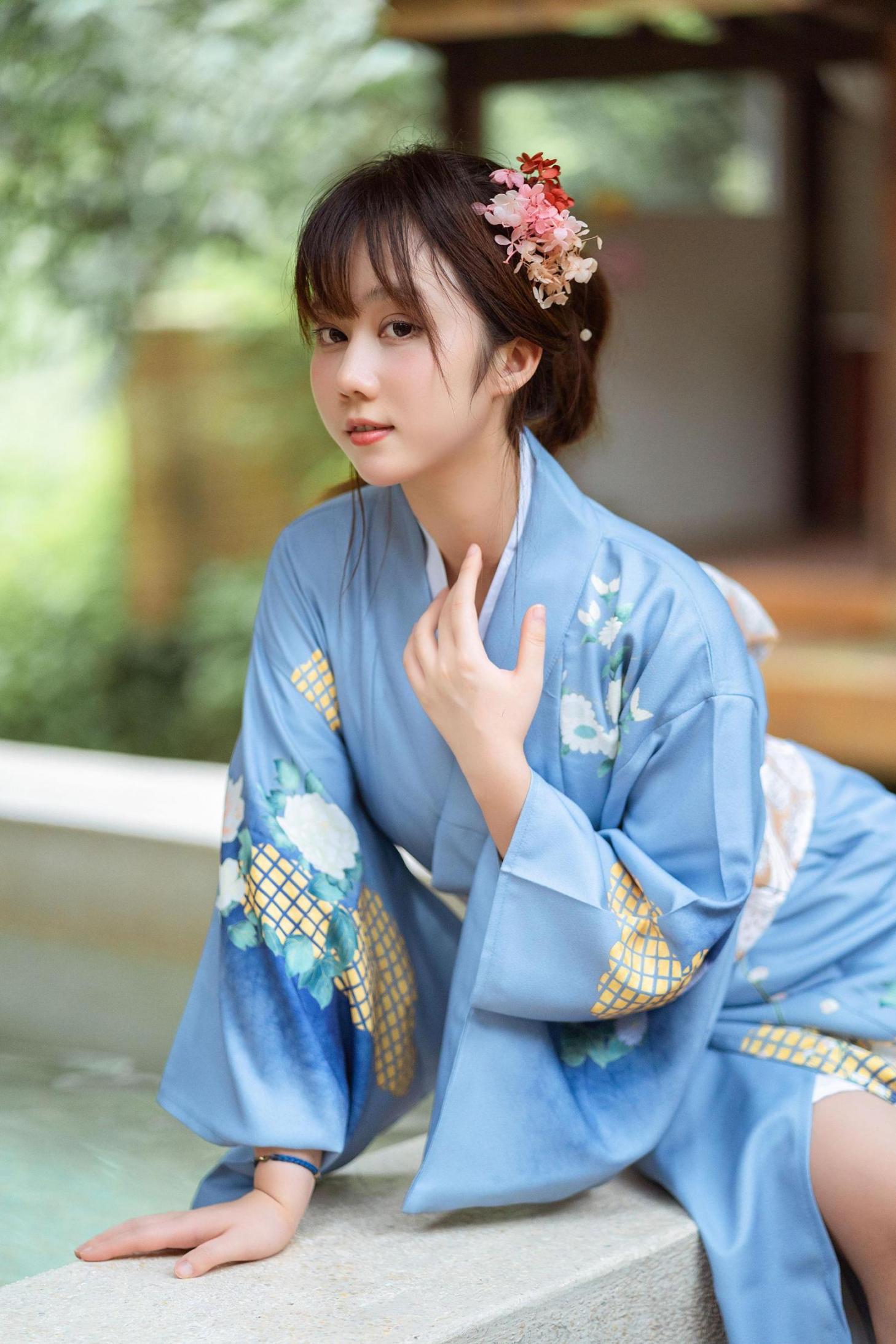 [网络美女] 镜酱 私奔之和服高清手机美女壁纸6P