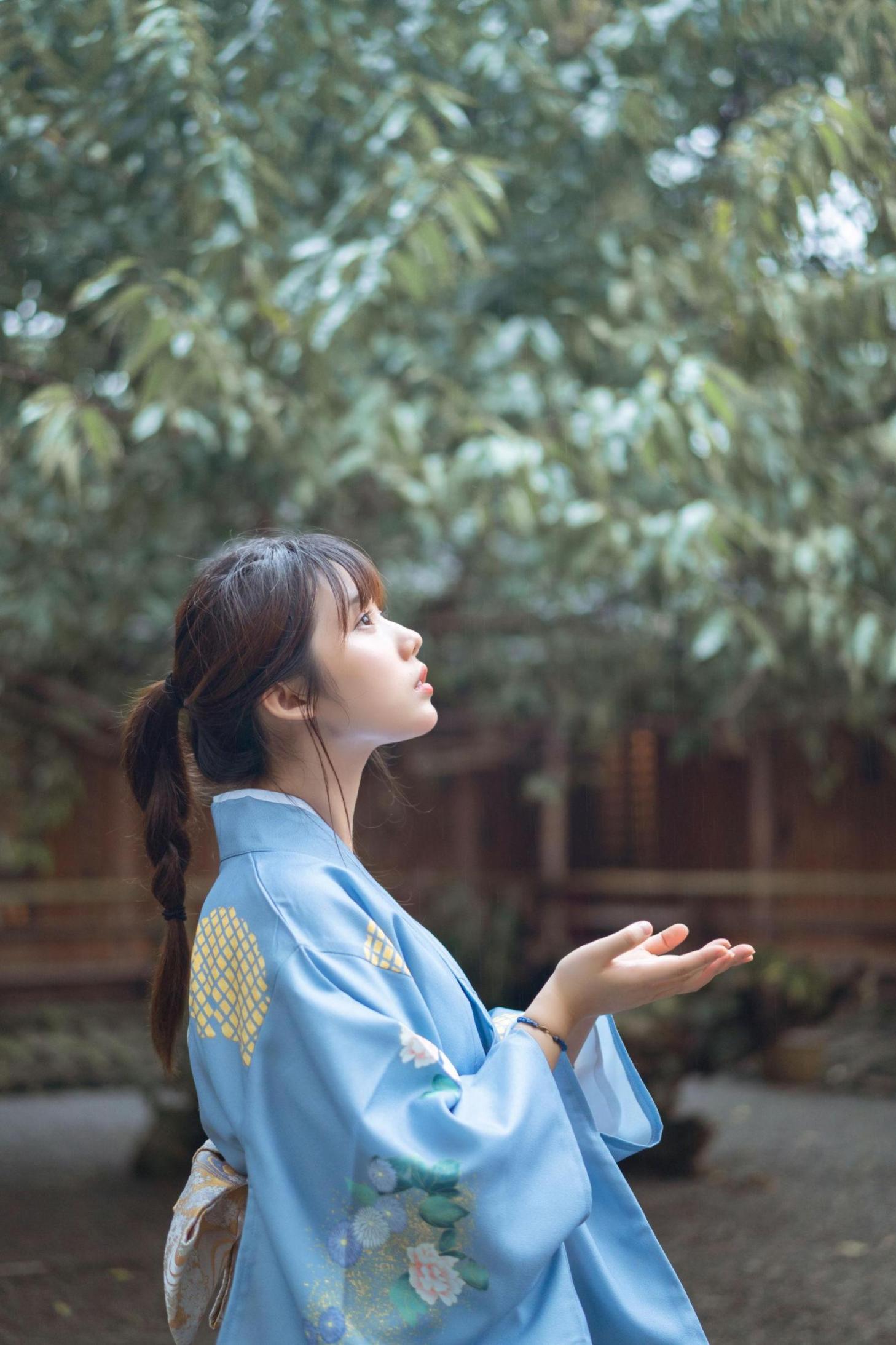 [网络美女] 镜酱 私奔之和服高清手机美女壁纸14P