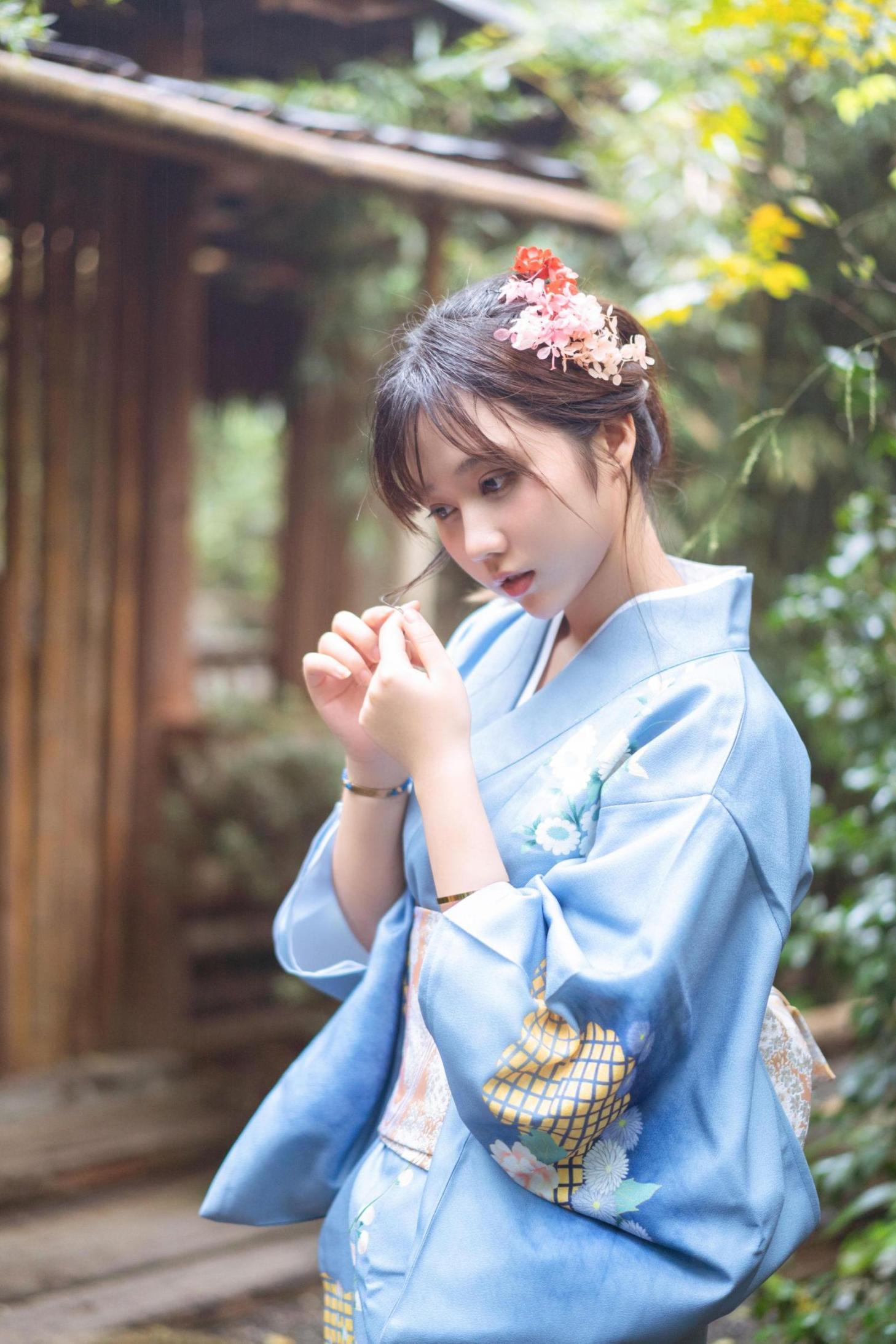 [网络美女] 镜酱 私奔之和服高清手机美女壁纸19P