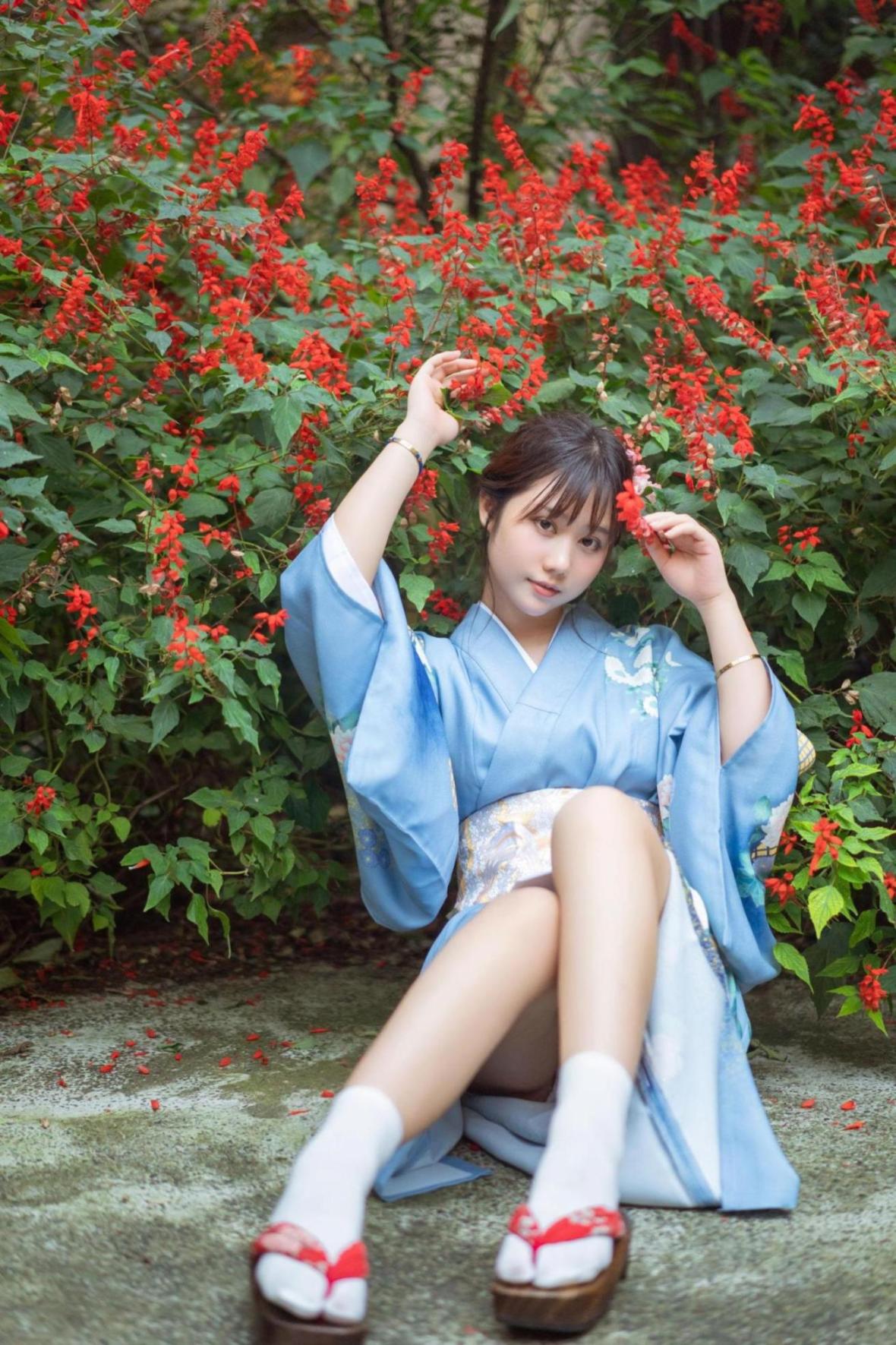 [网络美女] 镜酱 私奔之和服高清手机美女壁纸16P