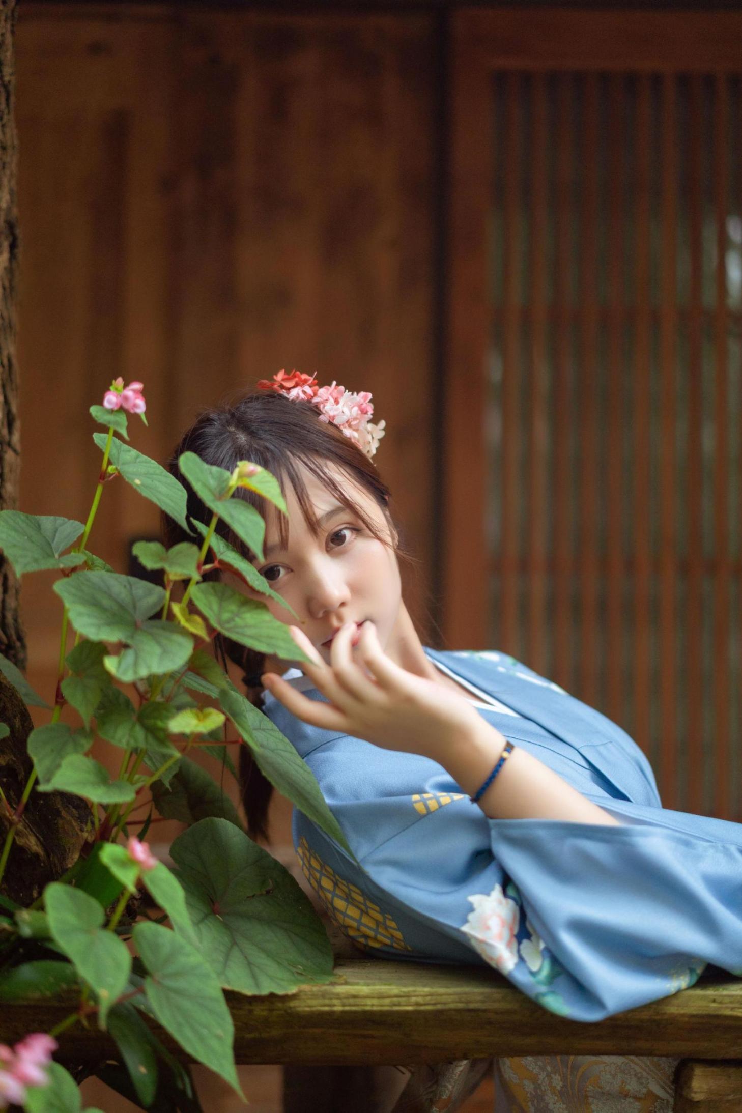 [网络美女] 镜酱 私奔之和服高清手机美女壁纸9P