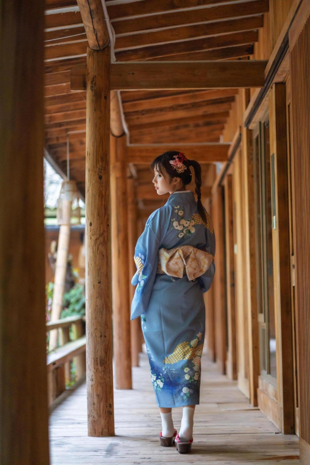 [网络美女] 镜酱 私奔之和服高清手机美女壁纸7P