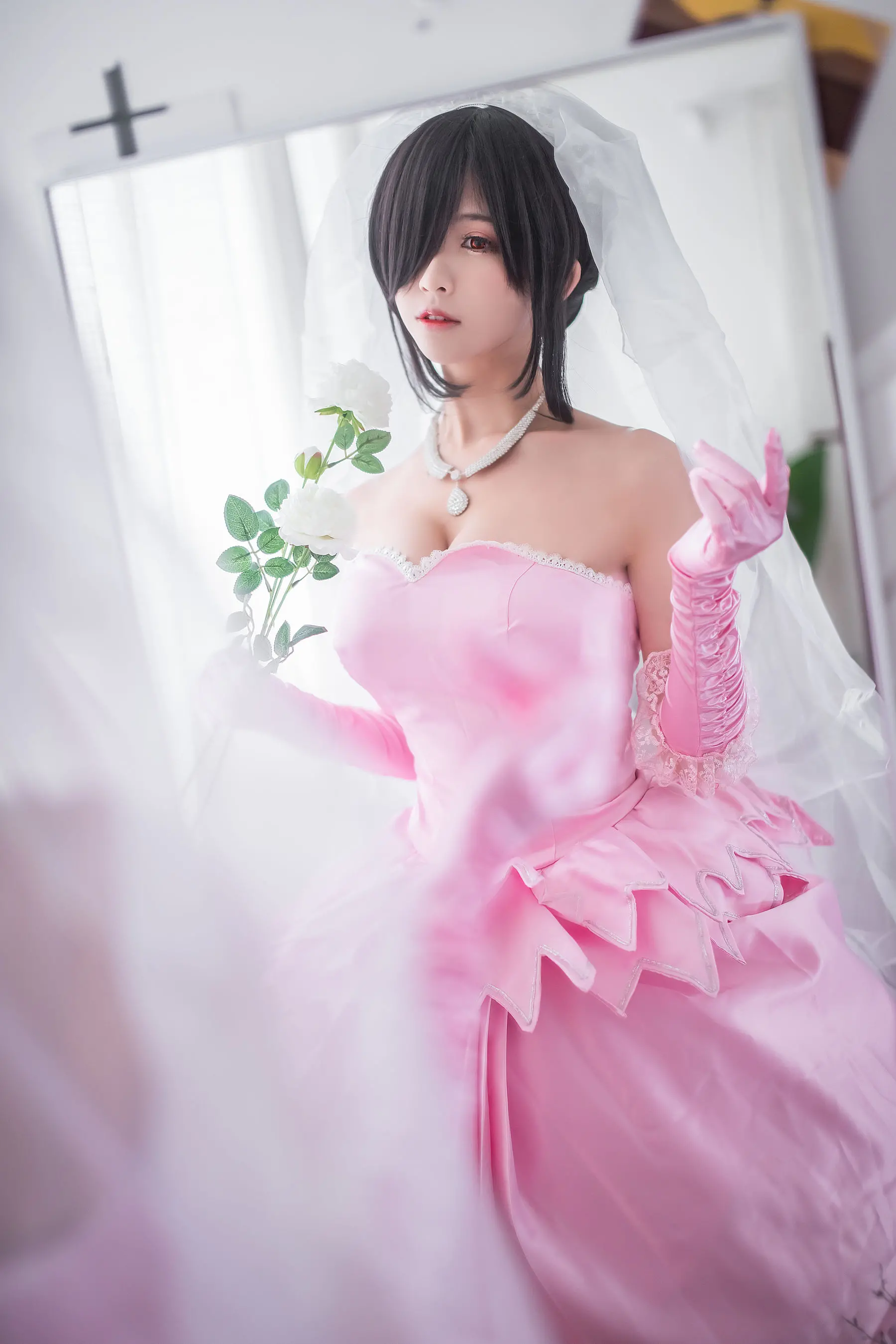 鳗鱼霏儿 狂三系列 婚纱高清写真5P