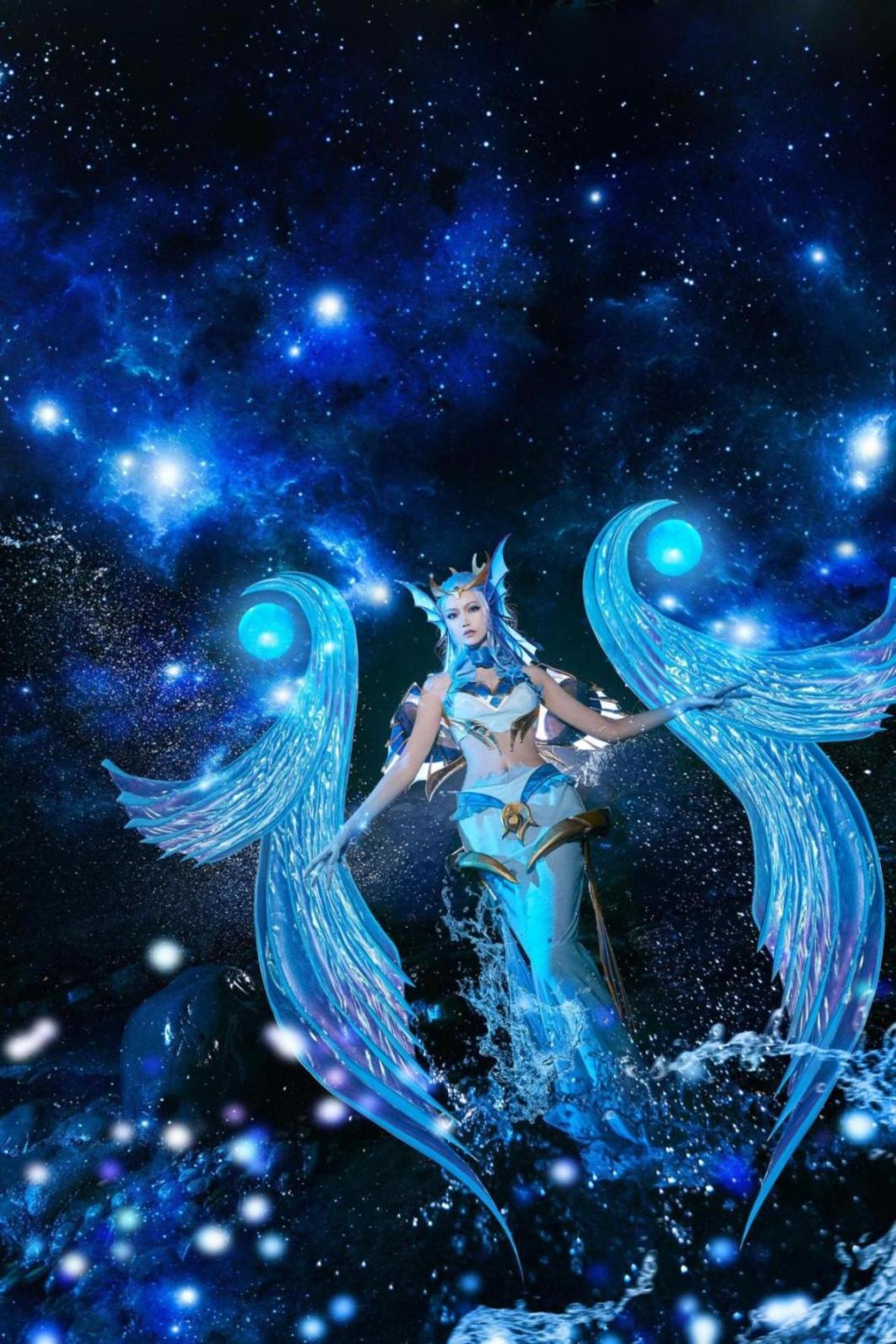 [网络美女] 戚顾儿 王者荣耀 武则天海洋之心高清手机美女壁纸11P