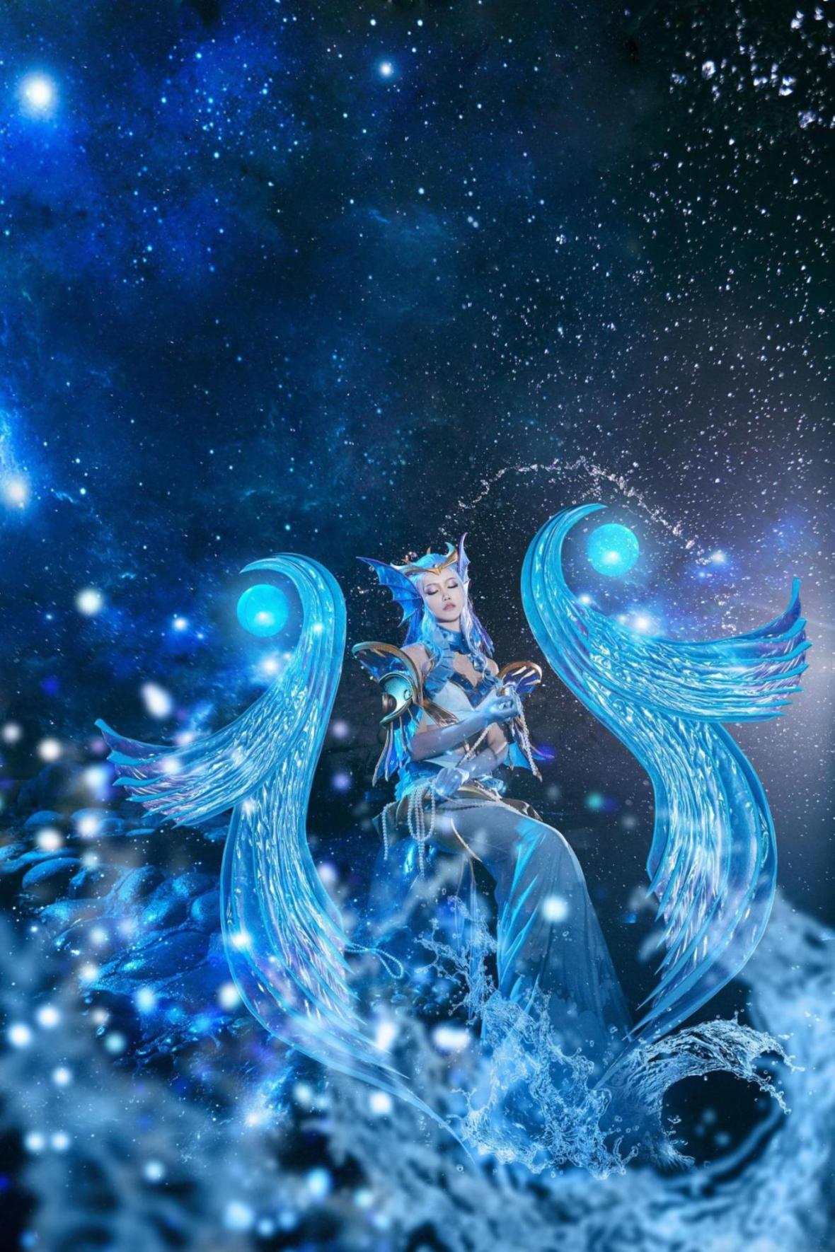 [网络美女] 戚顾儿 王者荣耀 武则天海洋之心高清手机美女壁纸16P