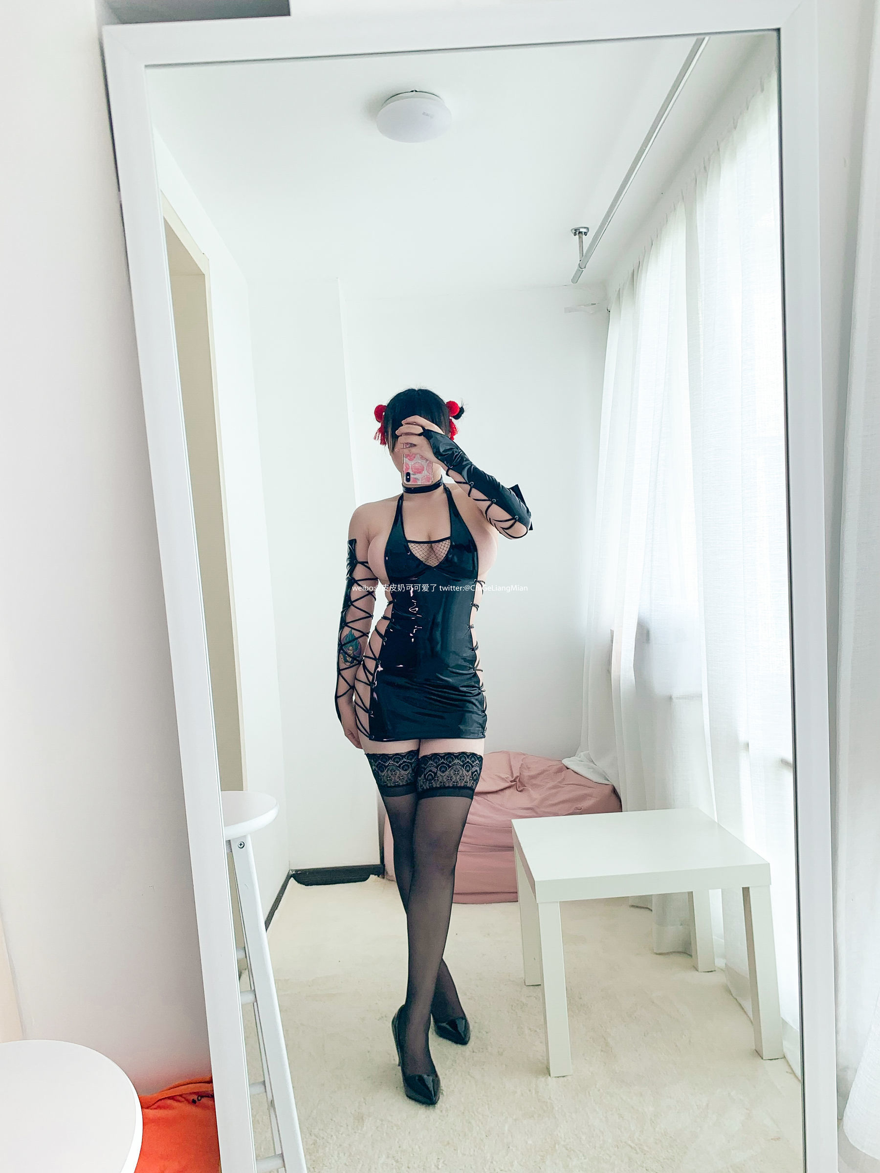 [网络美女] 皮皮奶可可爱了啦 忍者皮衣 高清手机美女壁纸