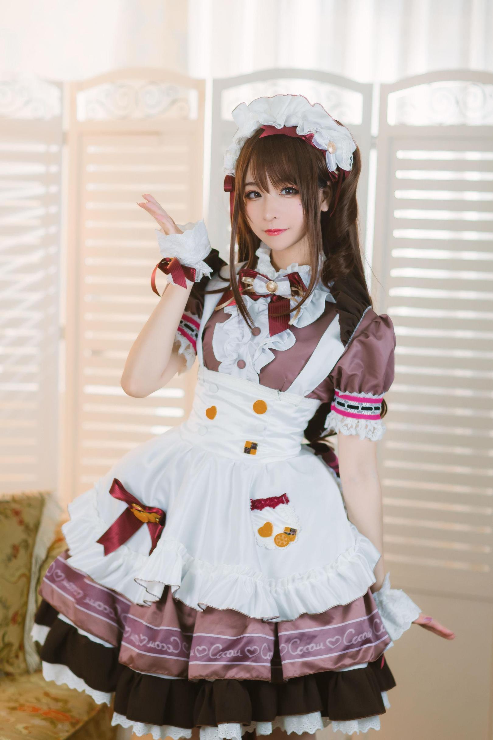 [网络美女] 拼音拼嘤嘤 卯月女仆高清手机美女壁纸5P