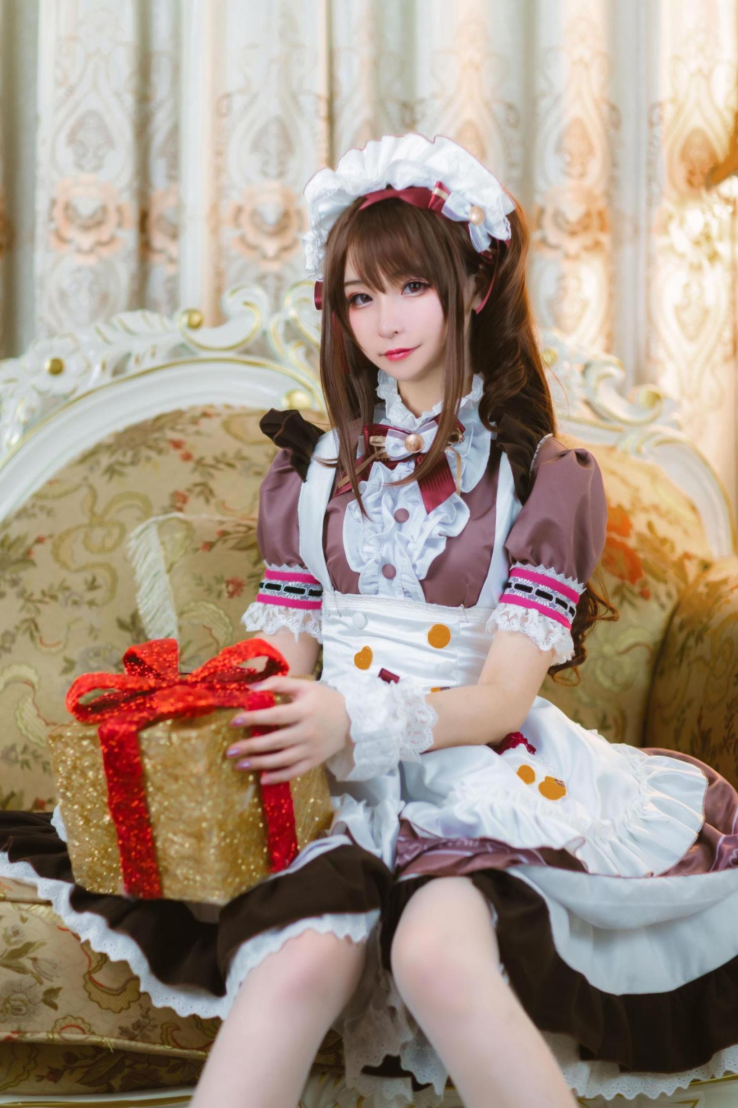 [网络美女] 拼音拼嘤嘤 卯月女仆高清手机美女壁纸8P