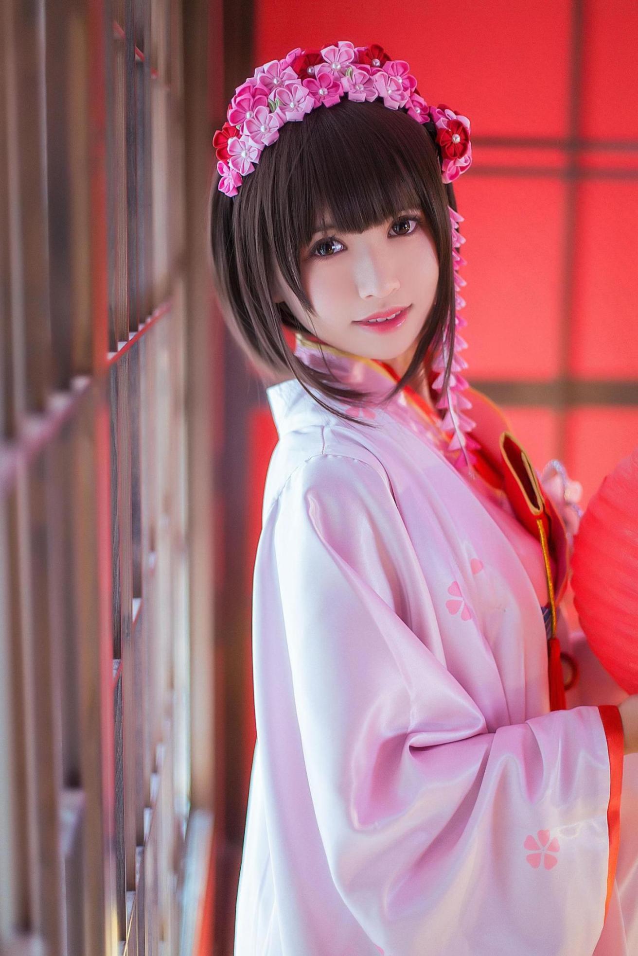 [网络美女] 鳗鱼霏儿 圣人惠 和服高清手机美女壁纸5P