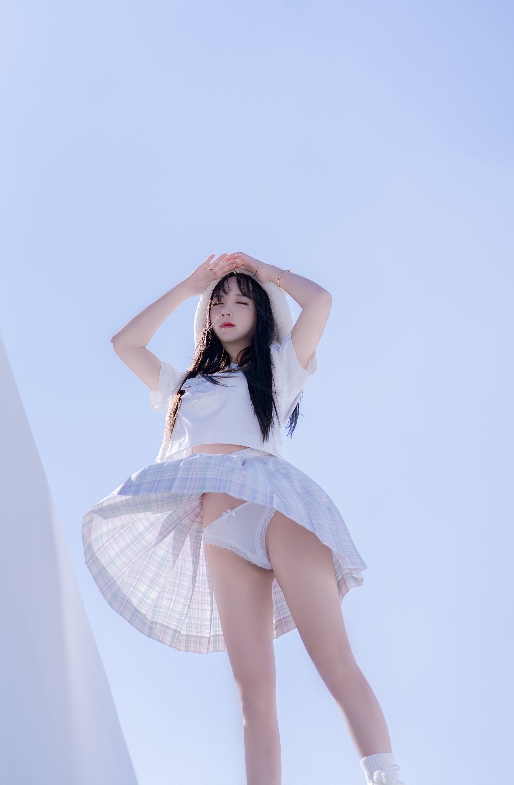 [网络美女] 米线线sama JK萌妹 高清手机美女壁纸