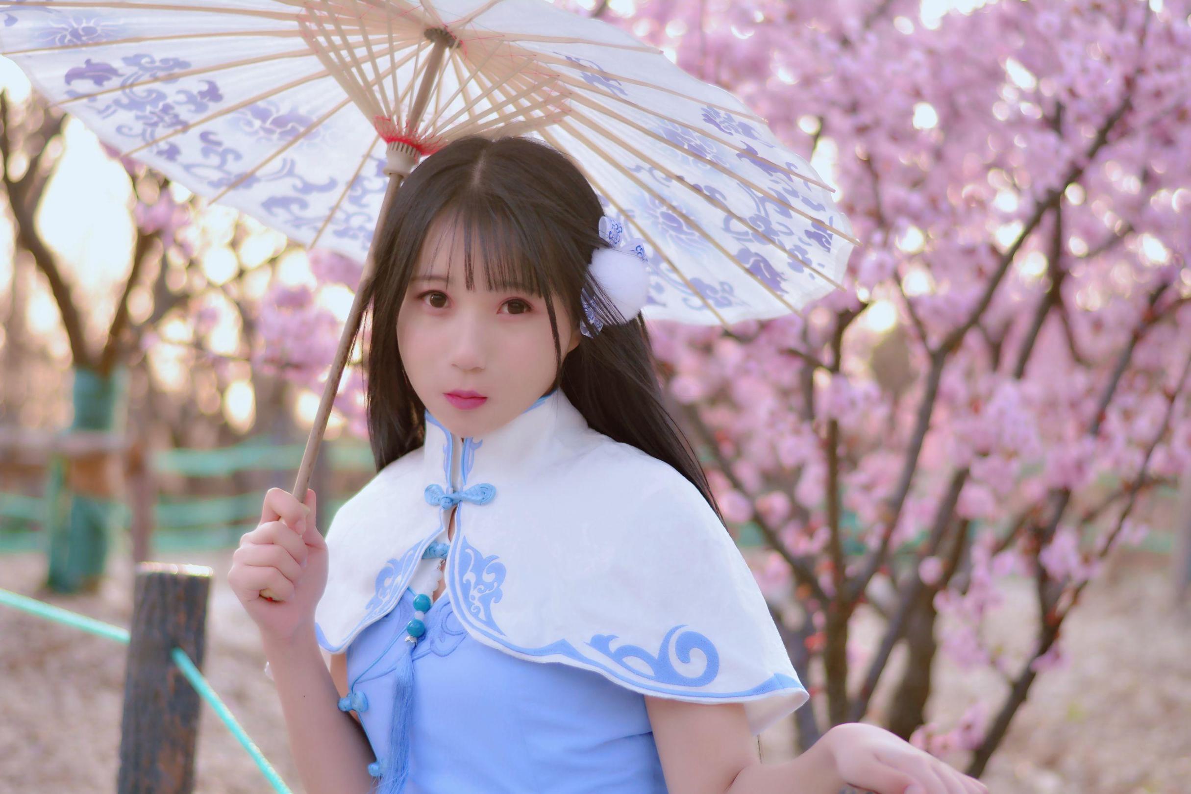 [网络美女] 苏恩惠 汉服高清手机美女壁纸2P