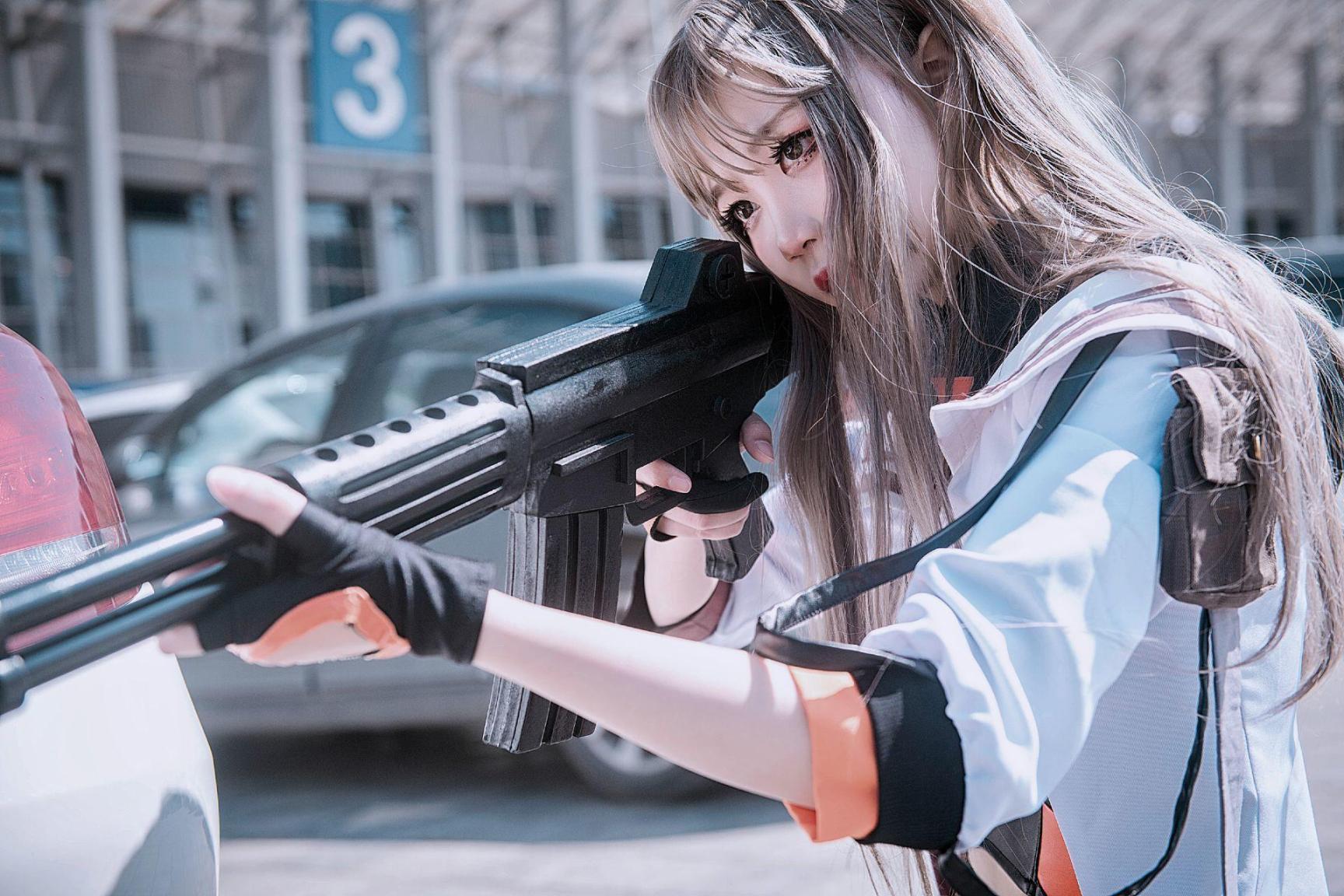 [网络美女] 五更百鬼 少女前线高清手机美女壁纸9P