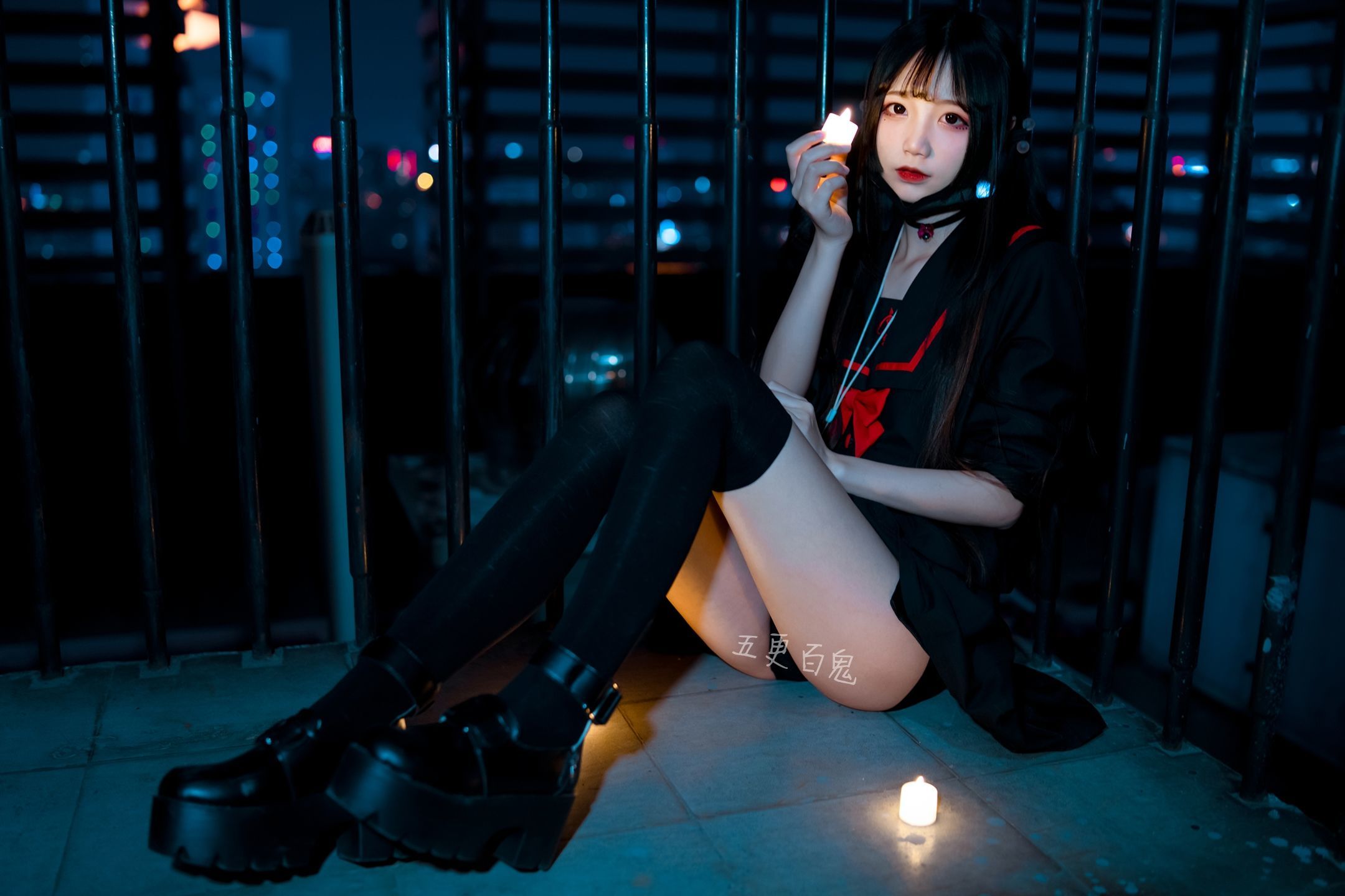 [网络美女] 五更百鬼 制服高清手机美女壁纸6P