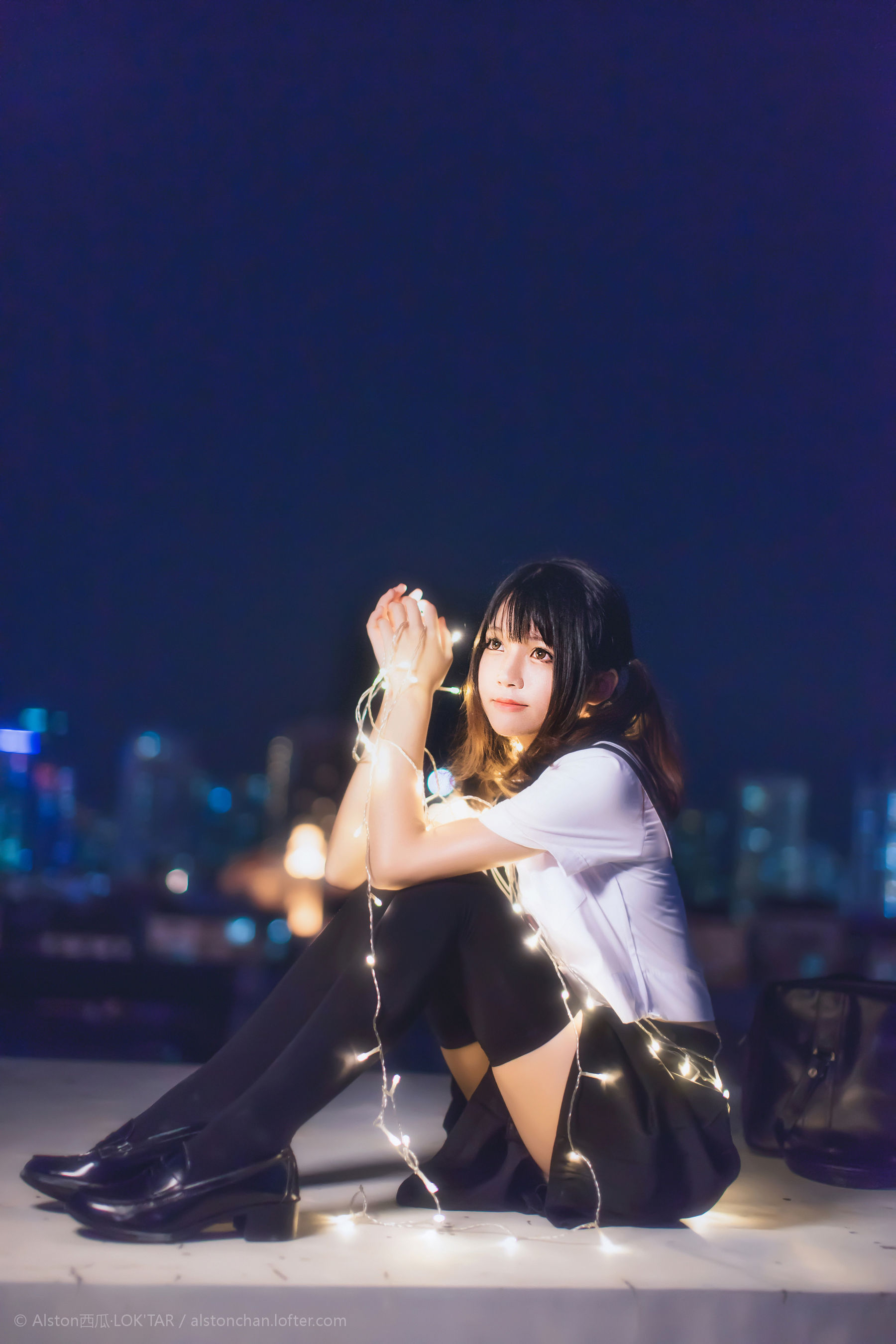 [网络美女] 桜桃喵 小星星高清手机美女壁纸6P