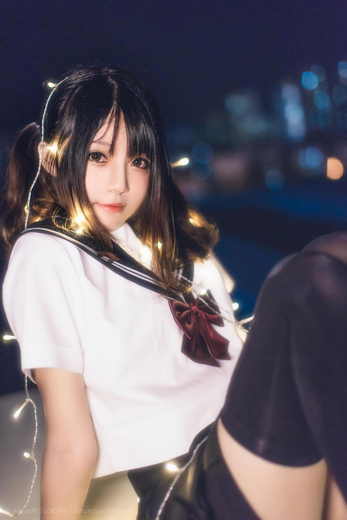 [网络美女] 桜桃喵 小星星高清手机美女壁纸7P