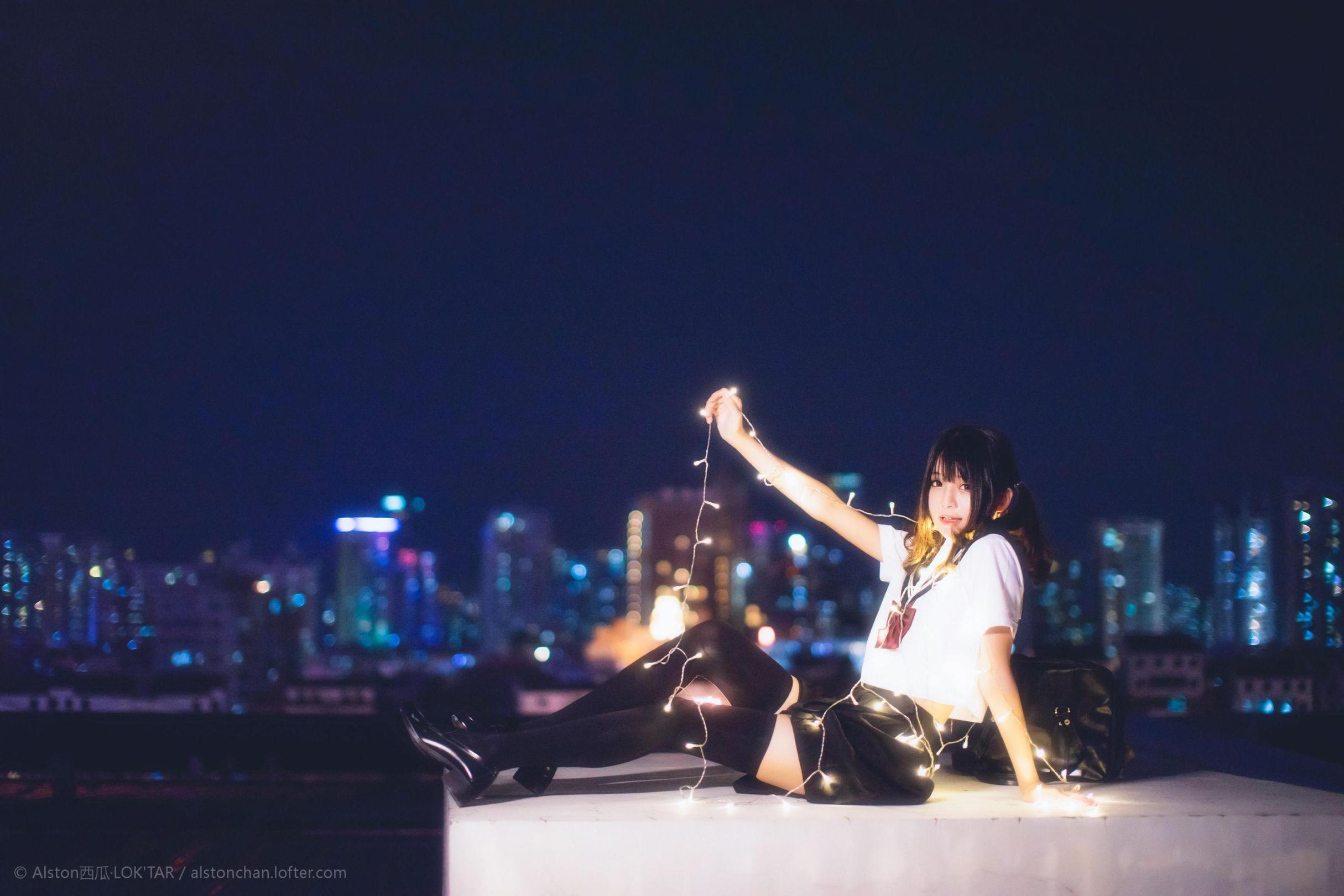 [网络美女] 桜桃喵 小星星高清手机美女壁纸2P