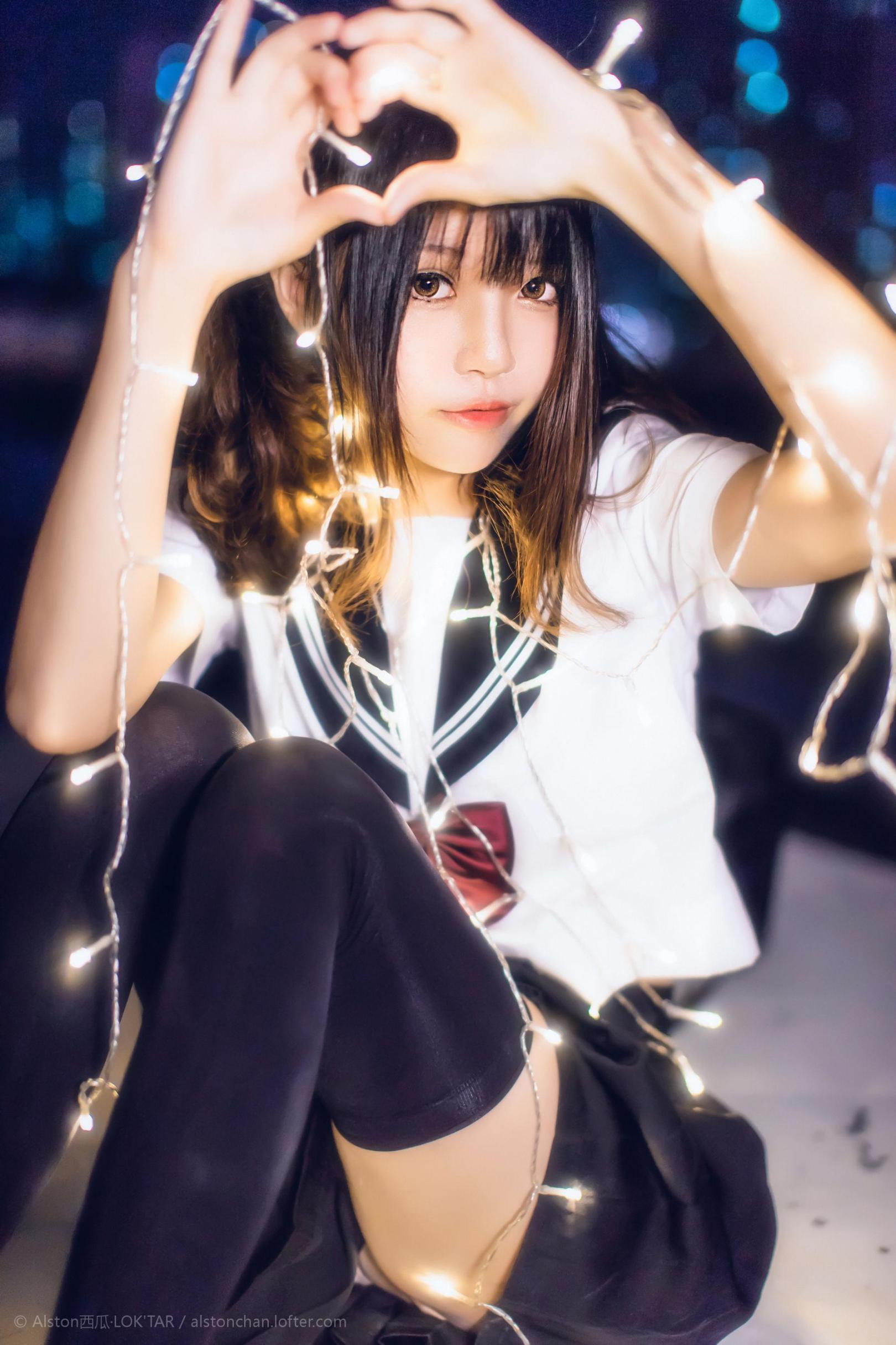 [网络美女] 桜桃喵 小星星高清手机美女壁纸9P