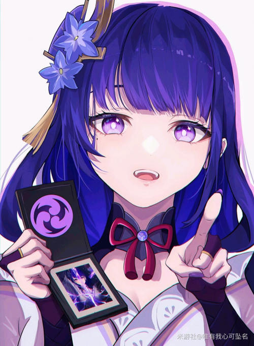 [网络美女] 网络美女 雷电将军壁纸高清手机美女壁纸9P