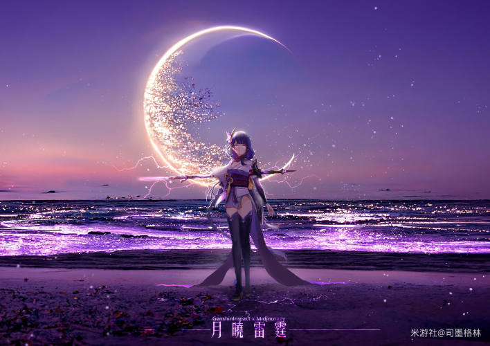 [网络美女] 网络美女 雷电将军壁纸高清手机美女壁纸16P