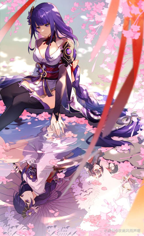 [网络美女] 网络美女 雷电将军壁纸高清手机美女壁纸33P