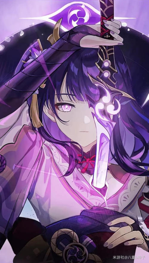 [网络美女] 网络美女 雷电将军壁纸高清手机美女壁纸17P