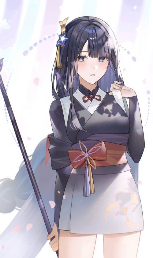 [网络美女] 网络美女 雷电将军壁纸高清手机美女壁纸1P