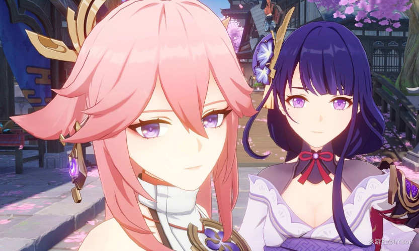 [网络美女] 网络美女 雷电将军壁纸高清手机美女壁纸30P