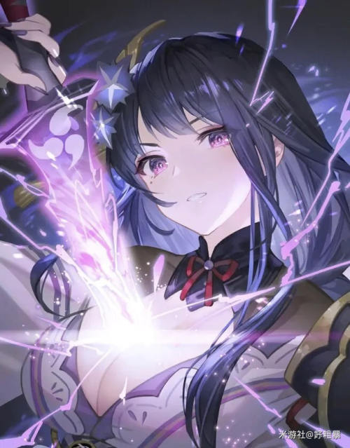 [网络美女] 网络美女 雷电将军壁纸高清手机美女壁纸8P