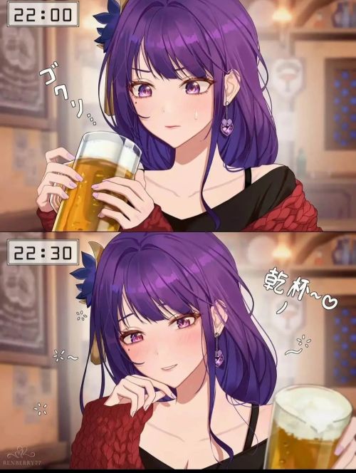 [网络美女] 网络美女 雷电将军壁纸高清手机美女壁纸15P