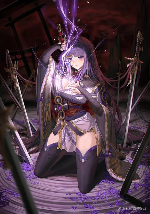 [网络美女] 网络美女 雷电将军壁纸高清手机美女壁纸14P