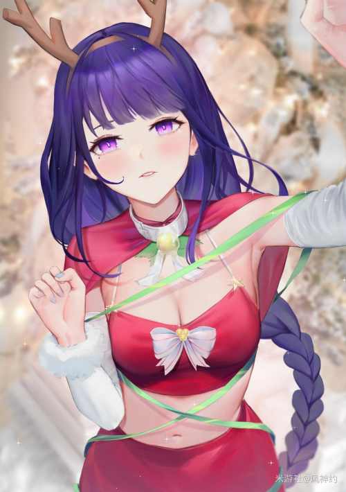 [网络美女] 网络美女 雷电将军壁纸高清手机美女壁纸22P