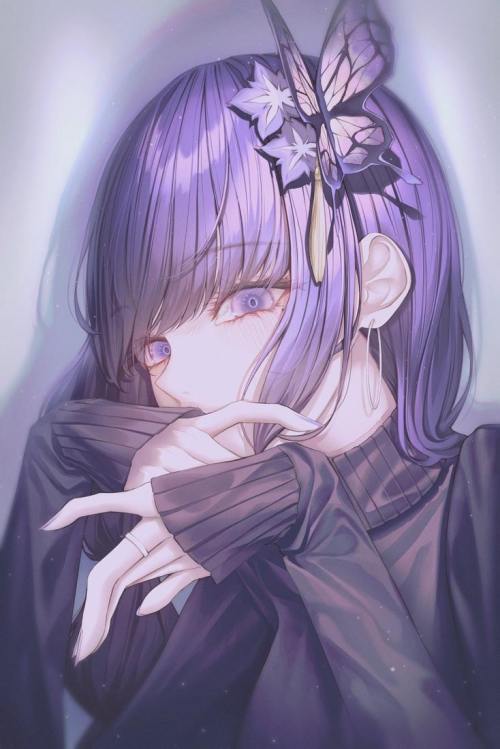 [网络美女] 网络美女 雷电将军壁纸高清手机美女壁纸19P