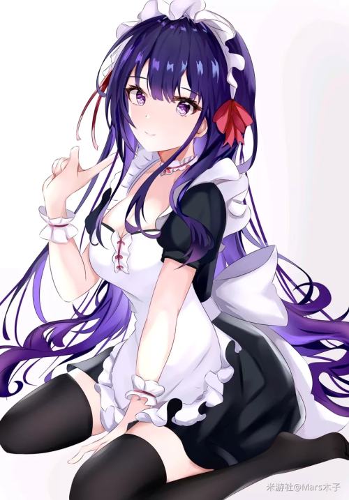 [网络美女] 网络美女 雷电将军壁纸高清手机美女壁纸24P