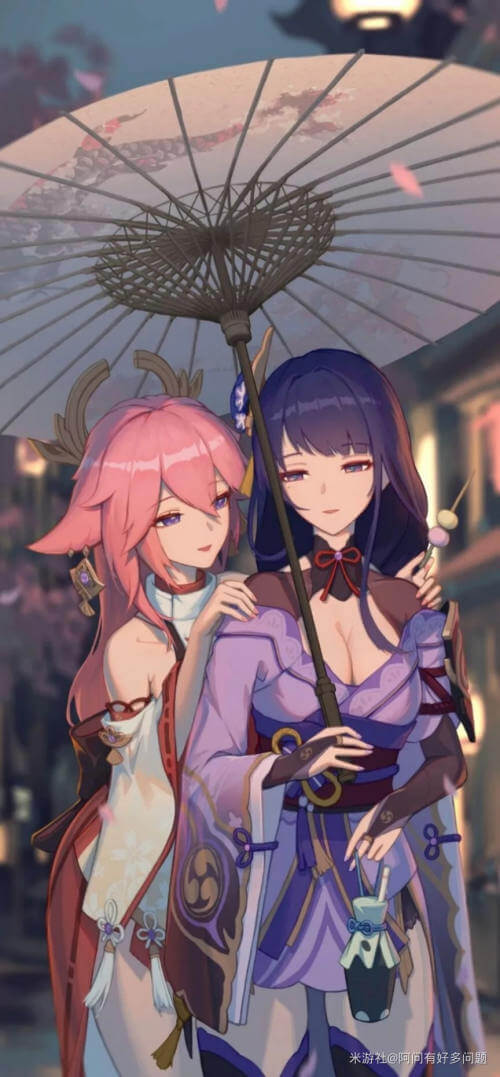 [网络美女] 网络美女 雷电将军壁纸高清手机美女壁纸44P