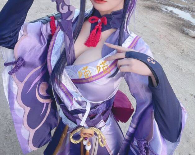 [网络美女] 网络美女 雷电将军壁纸高清手机美女壁纸40P