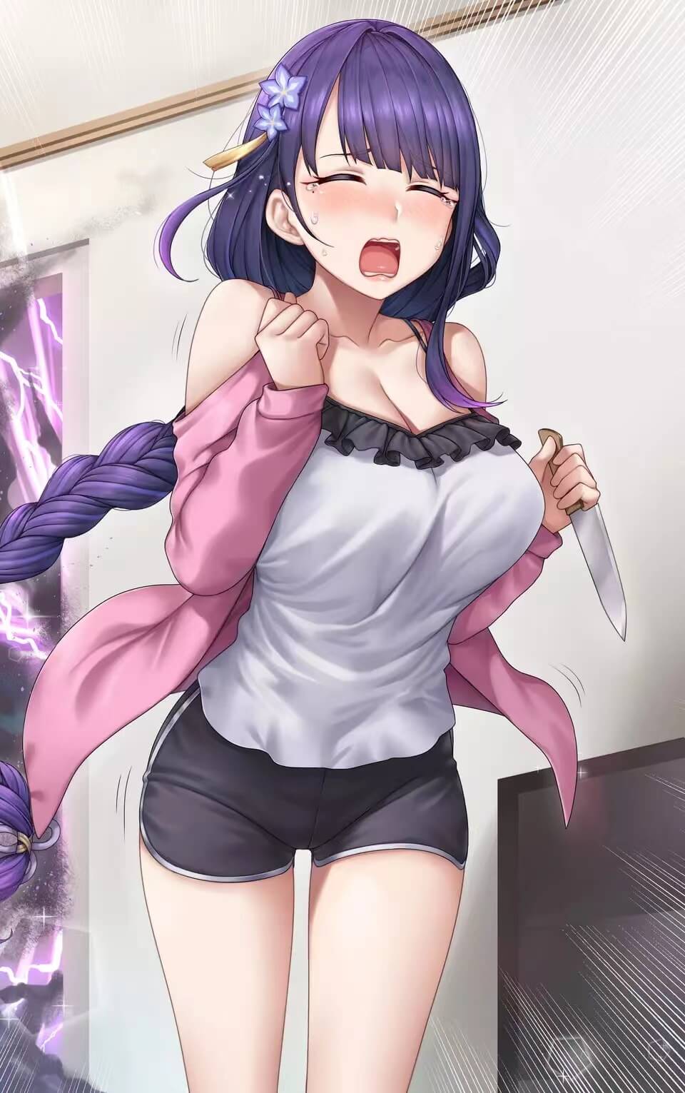 [网络美女] 网络美女 雷电将军壁纸高清手机美女壁纸57P