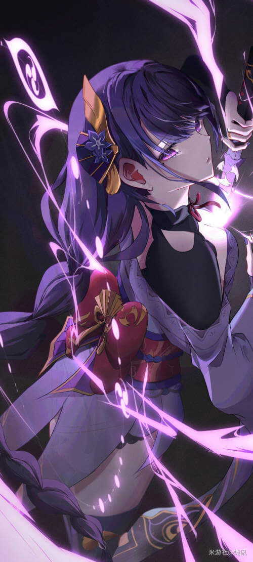 [网络美女] 网络美女 雷电将军壁纸高清手机美女壁纸39P