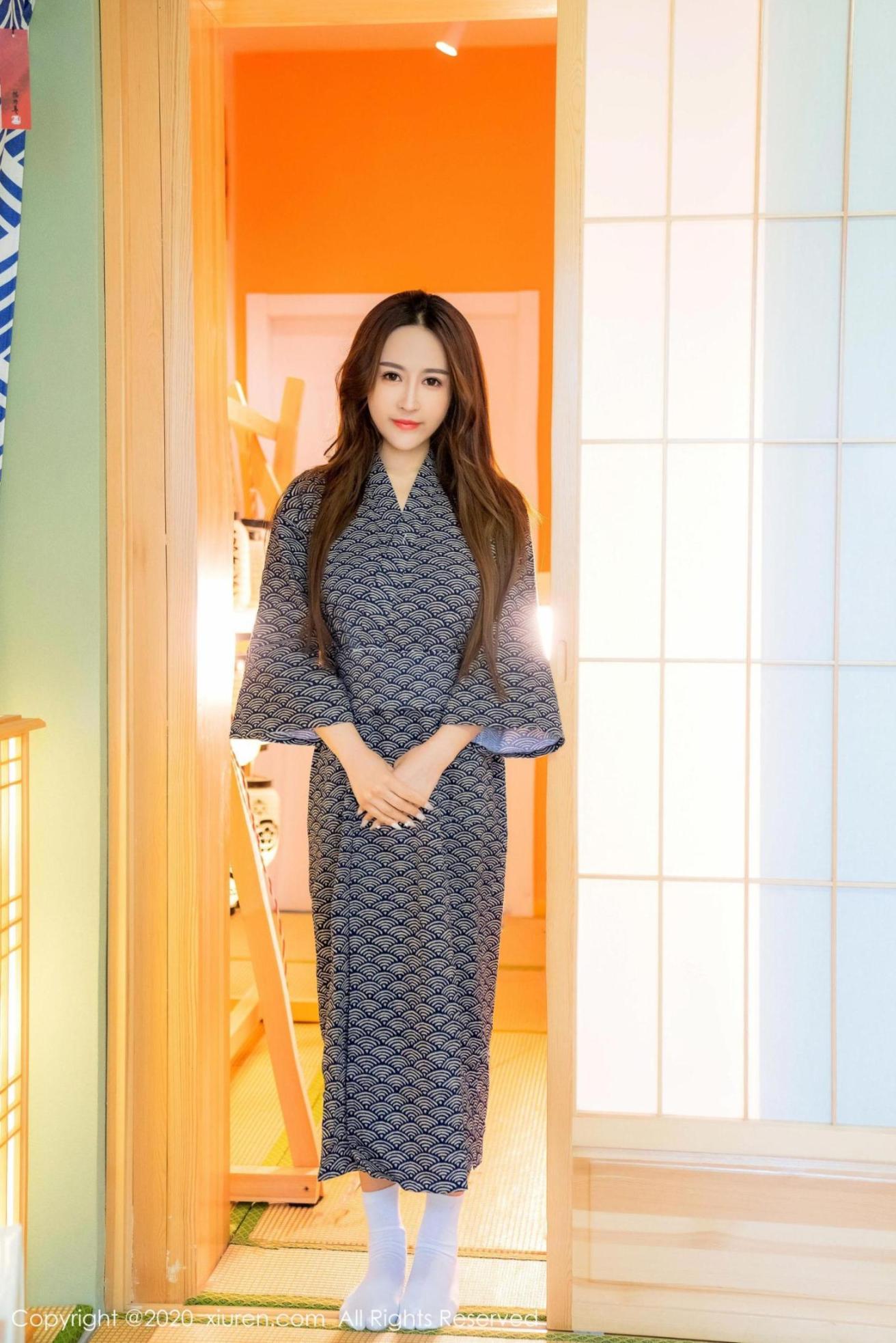 [秀人网] 周井空 和服时尚穿搭 高清手机美女壁纸