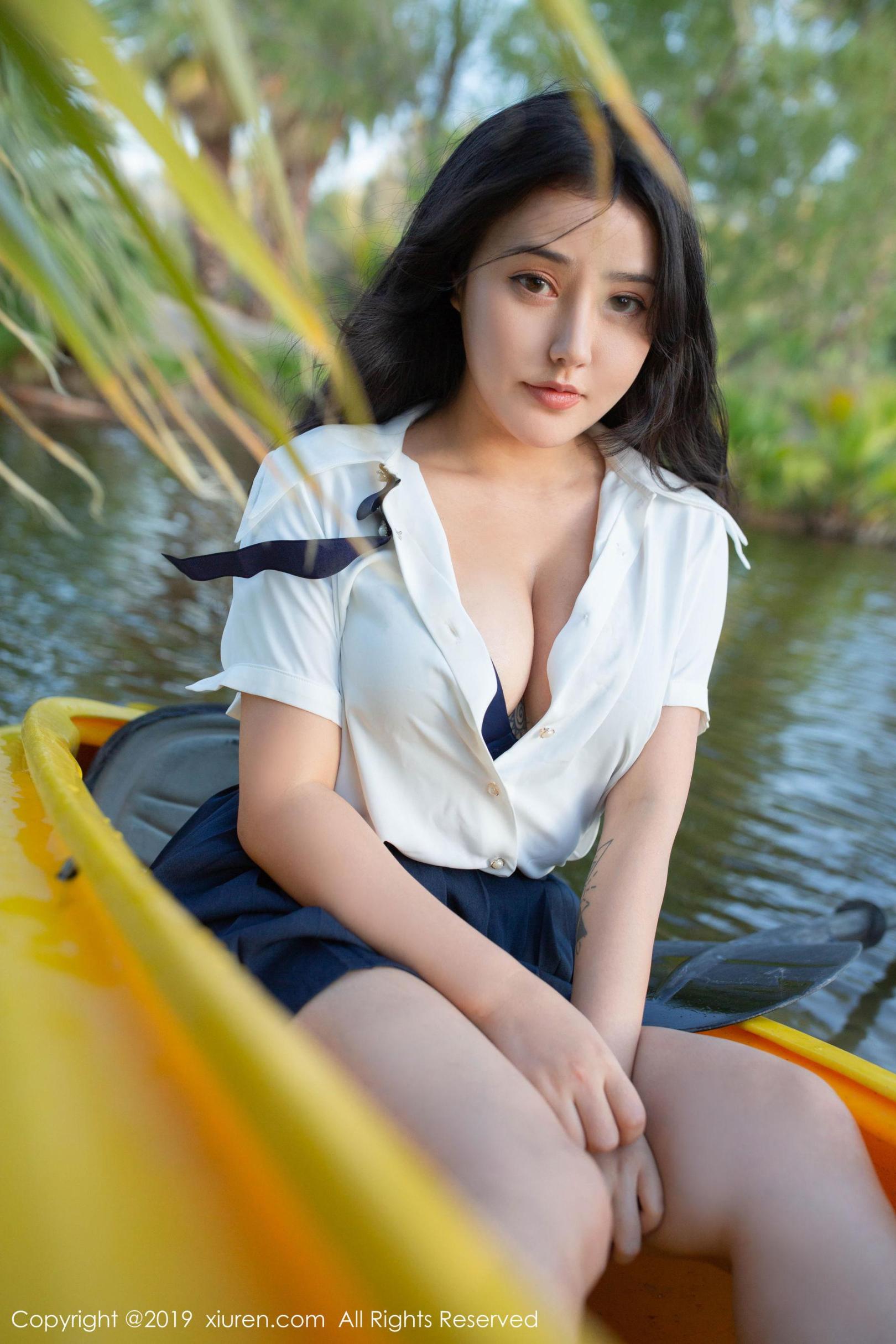 [模范学院] 玛鲁娜 室外皮划艇主题系列 高清手机美女壁纸